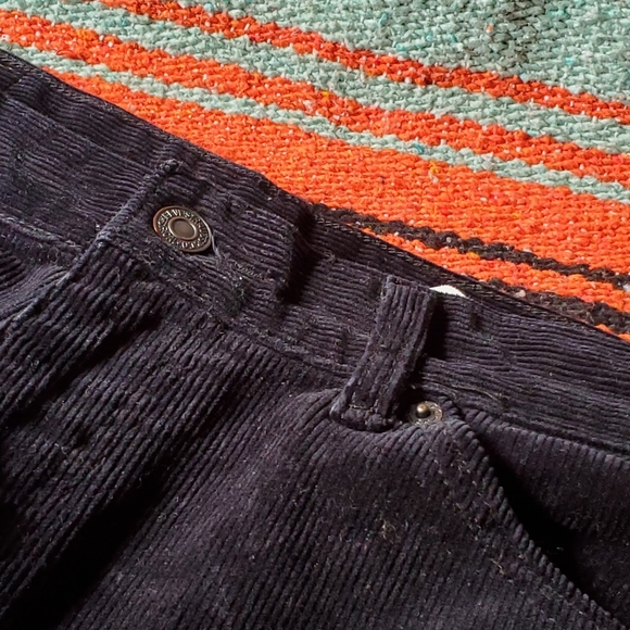 LEVI Black Corduroy Flair Pants - Picture 7 of 7